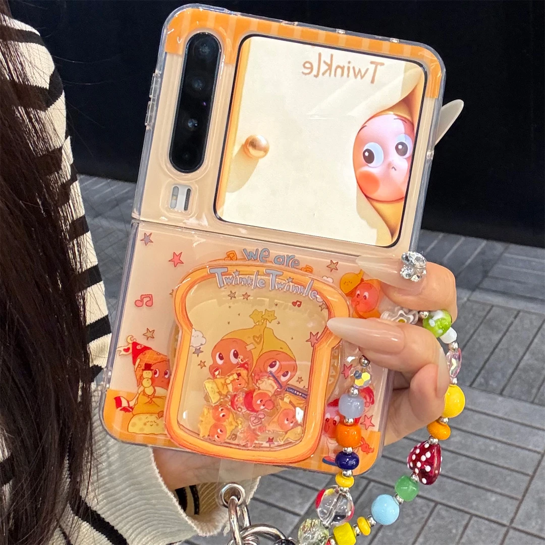 适用华为purax典藏版折叠屏手机壳PuraX吐司面摇摇乐磁吸支架链条