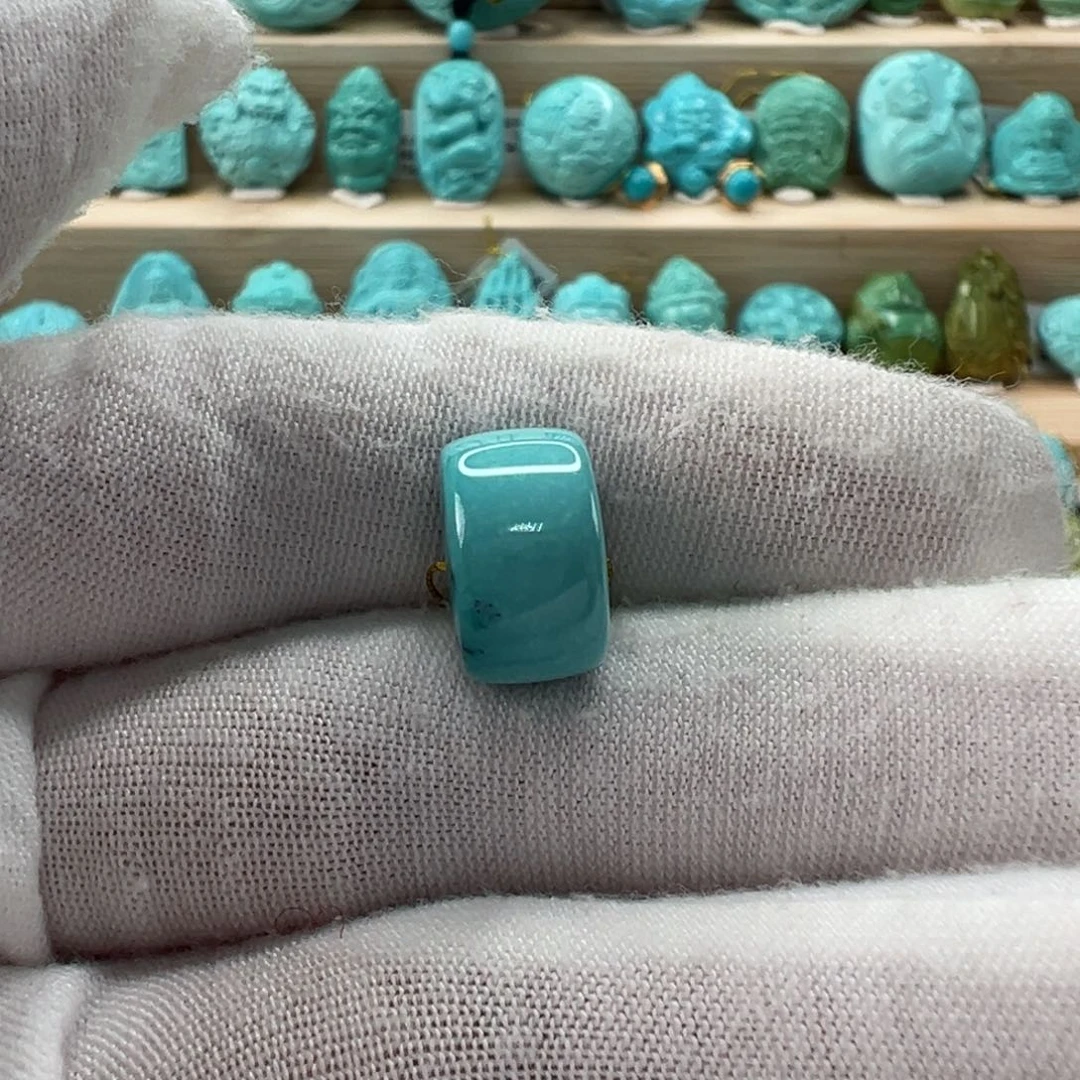 未镶嵌绿松石直切珠12.8x7.8mm