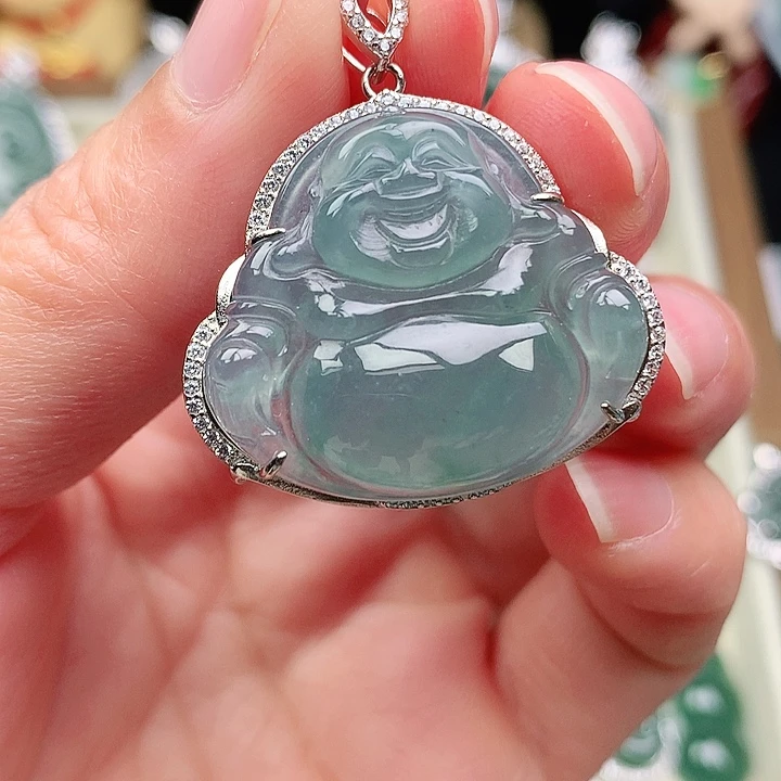 颈饰银S925镶嵌翡翠吊坠