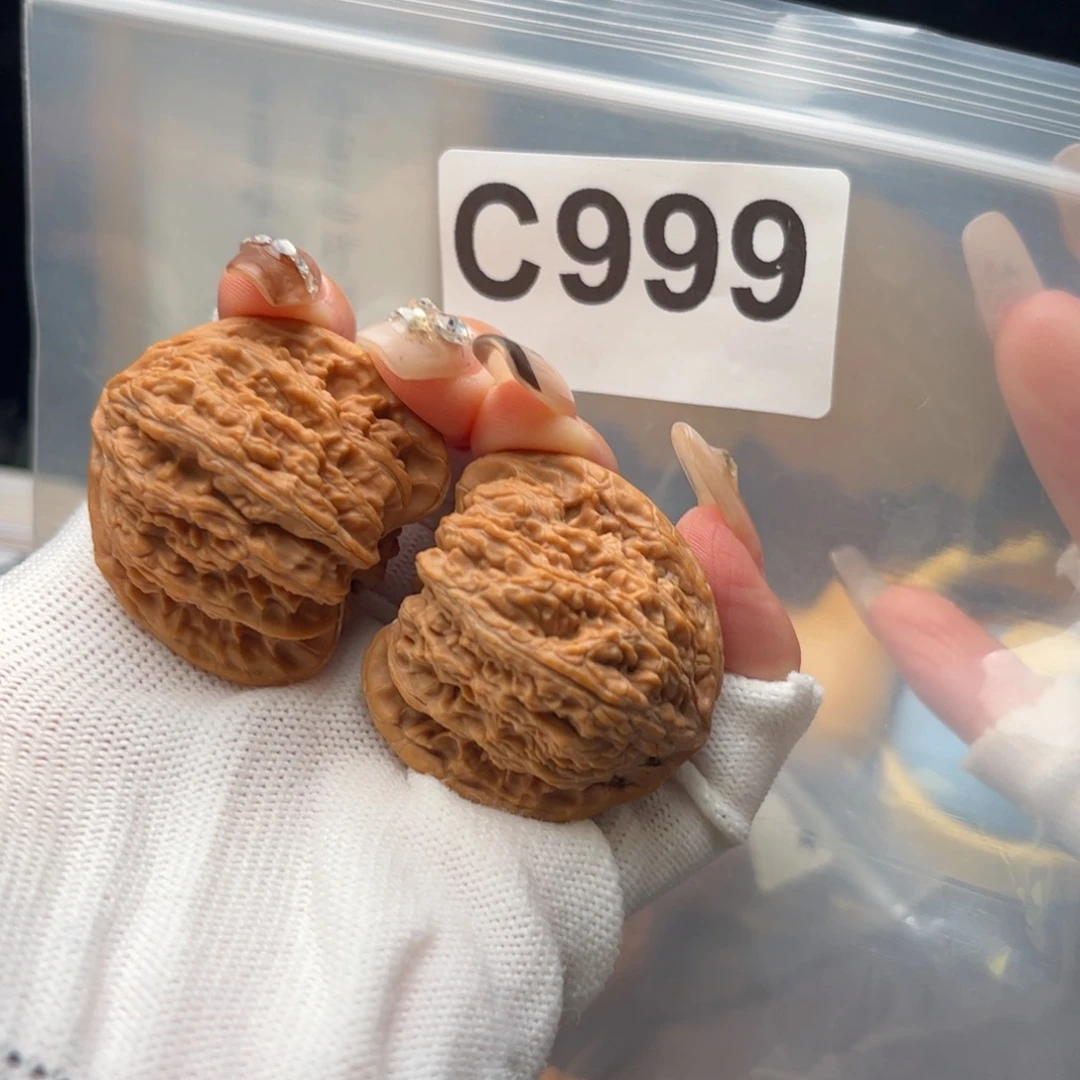 把件文玩核桃37左右密纹c999