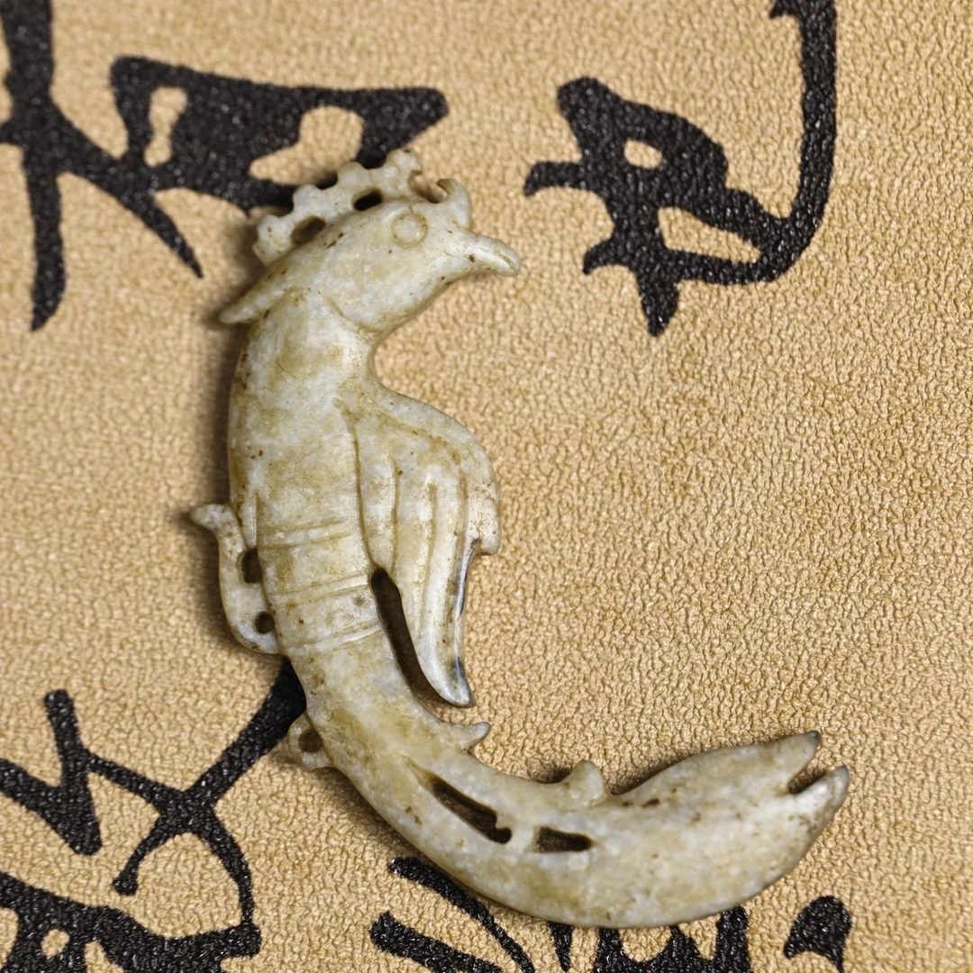 577358 和田玉 长尾凤