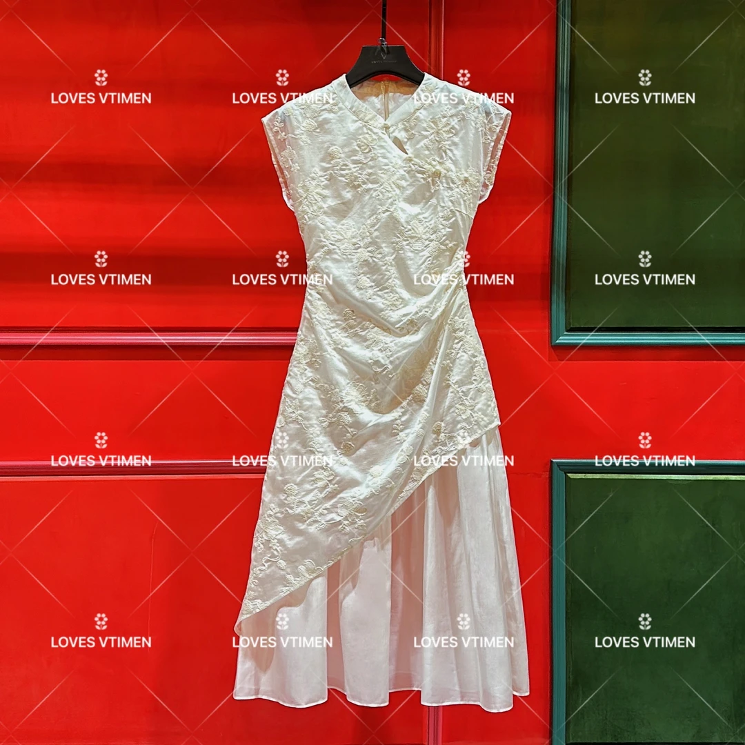 【vian专属】设计师优气质轻奢修身国风显瘦连衣裙LOVES-A506