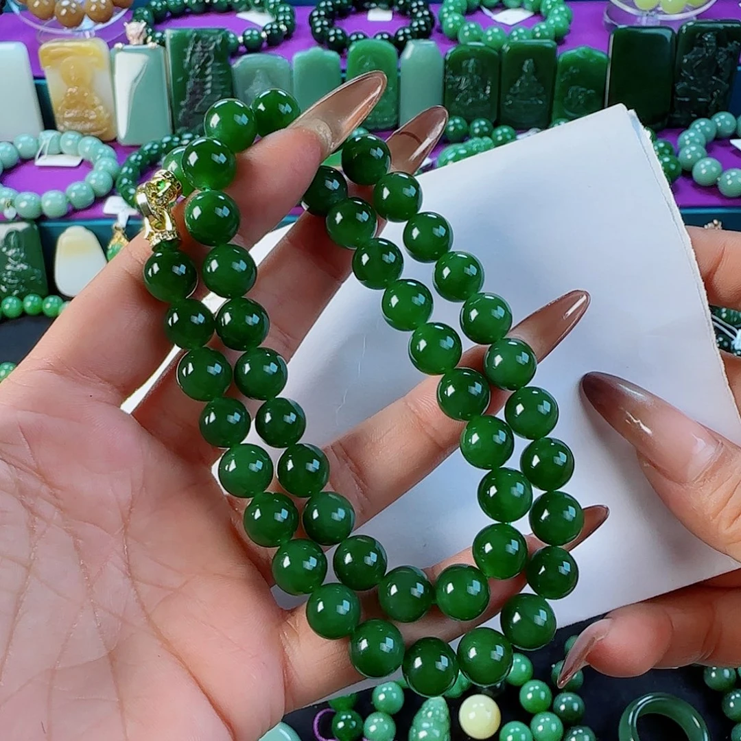 和田玉未镶嵌手链