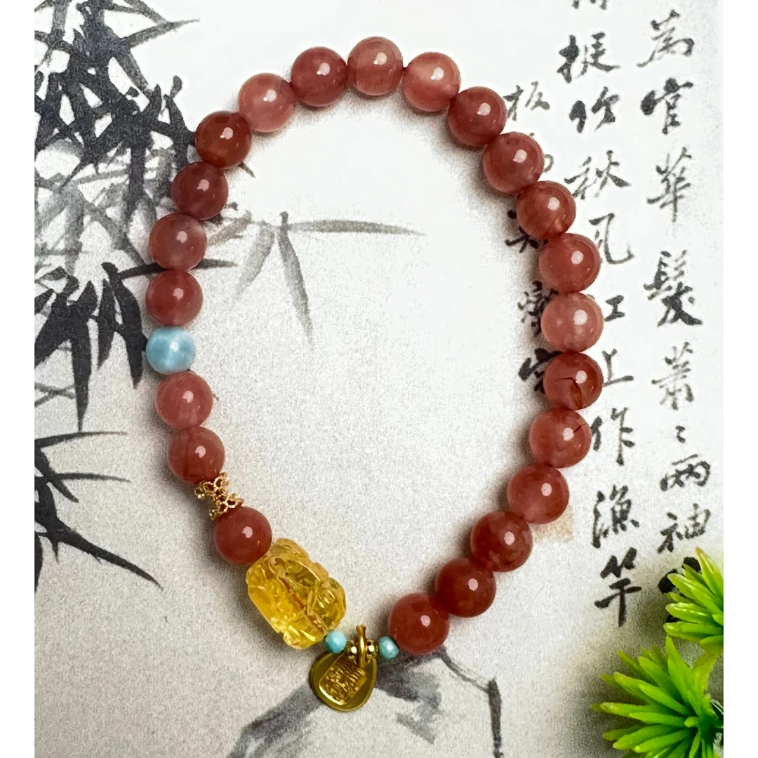 Y015玛瑙手串精致气质手链御姐风可爱百搭精美款