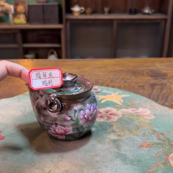 柴烧纯手工手绘陶瓷