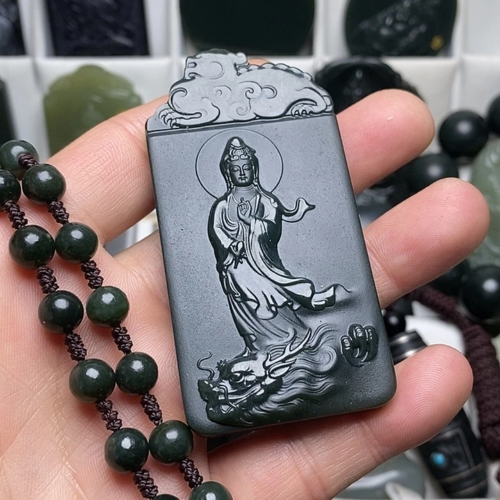 和田玉（青玉）未镶嵌颈饰