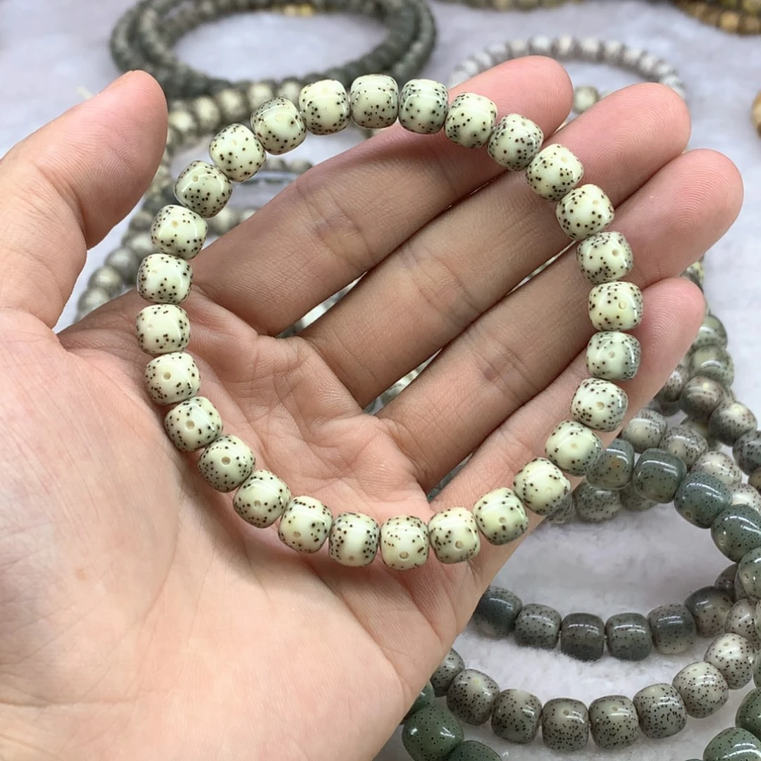 星月菩提手串韩***师星月菩提8*7大眼睛同枝