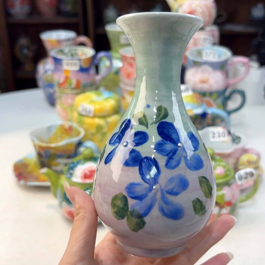 景德镇手绘高温釉下彩陶瓷茶具