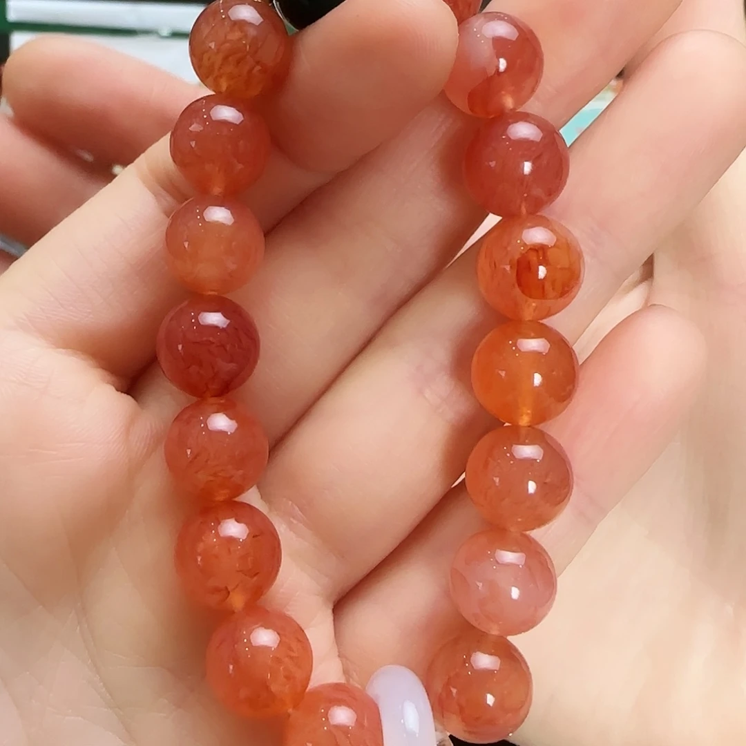 未镶嵌手链玛瑙/玉髓红龙纹