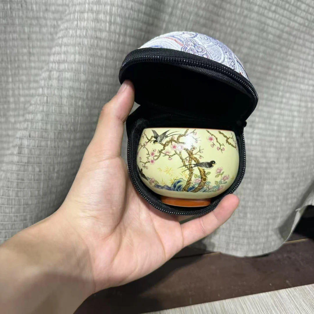 【中国邮政专属链接】喜上眉梢转转铜钱杯带布包mc111