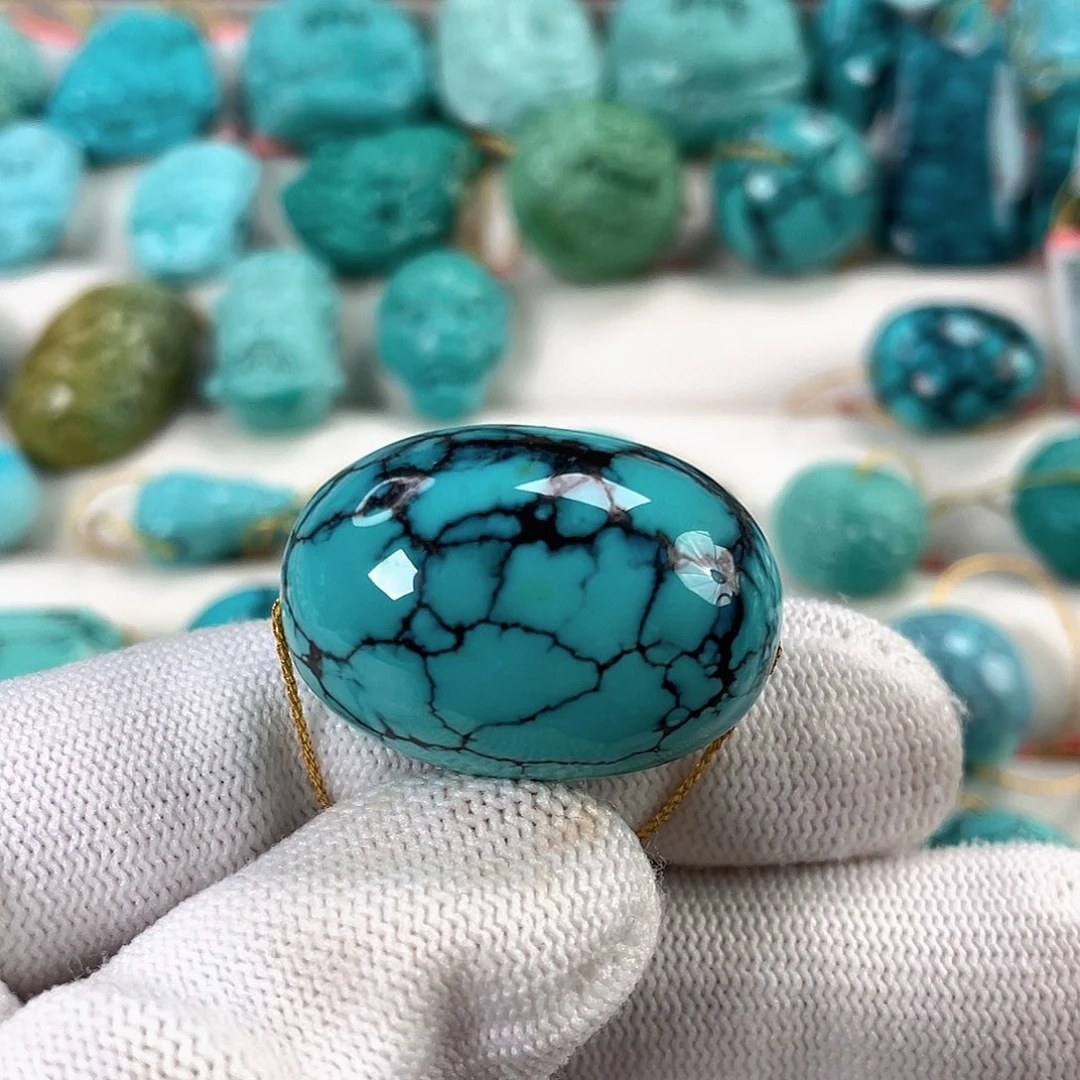 绿松石未镶嵌车挂