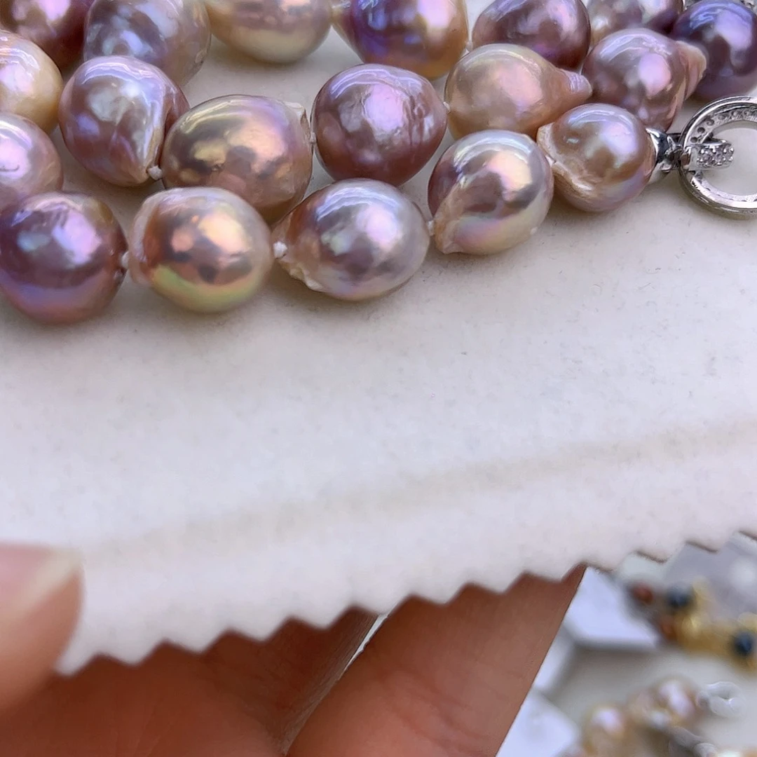 银S925镶嵌淡水珍珠项链定制42