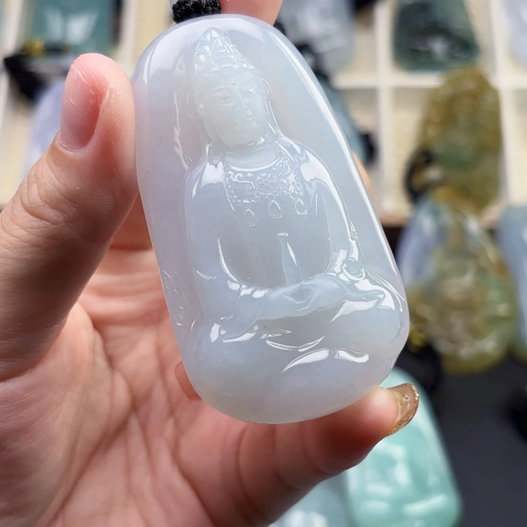 加***才颈饰未镶嵌翡翠观音