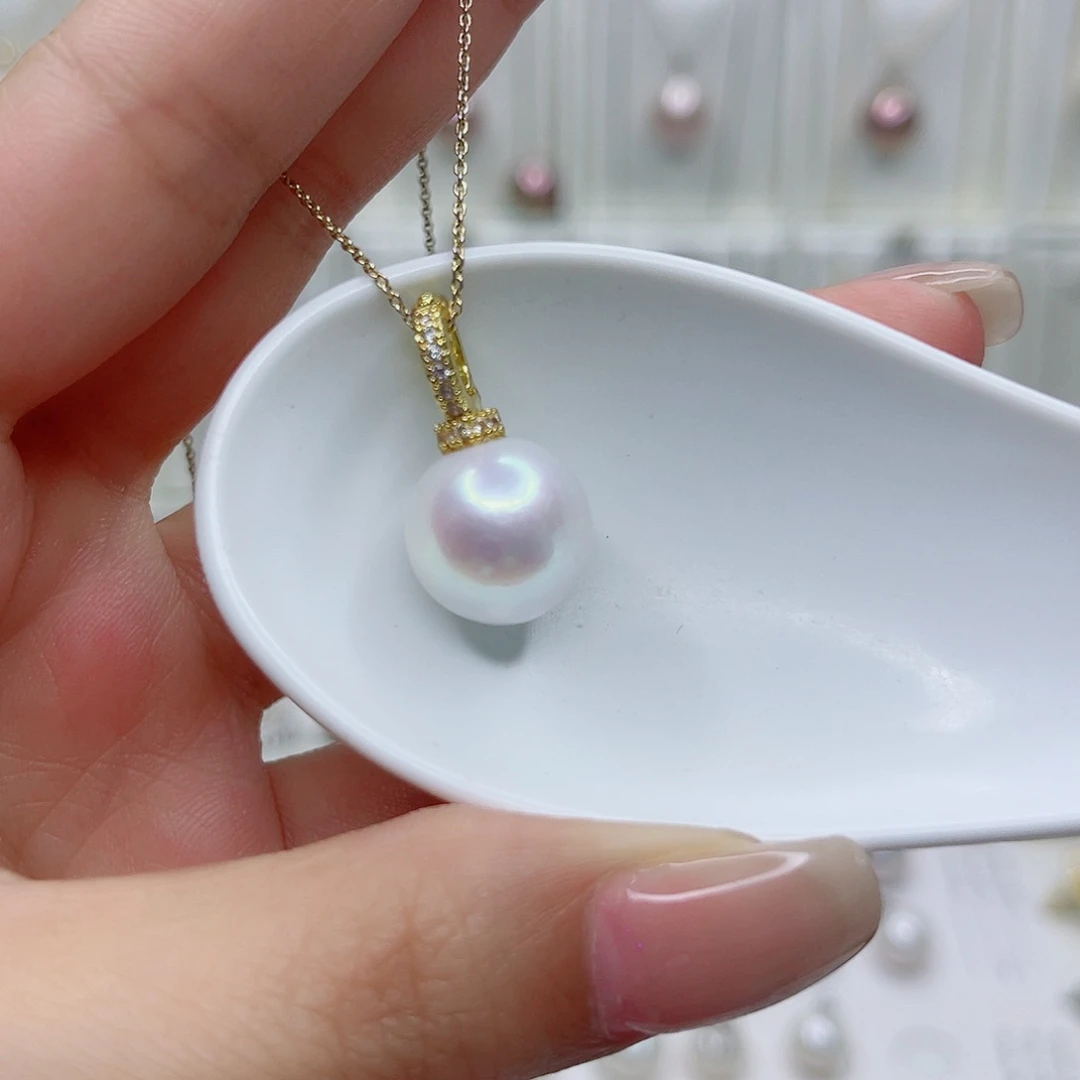 淡水珍珠未镶嵌吊坠(赠链)