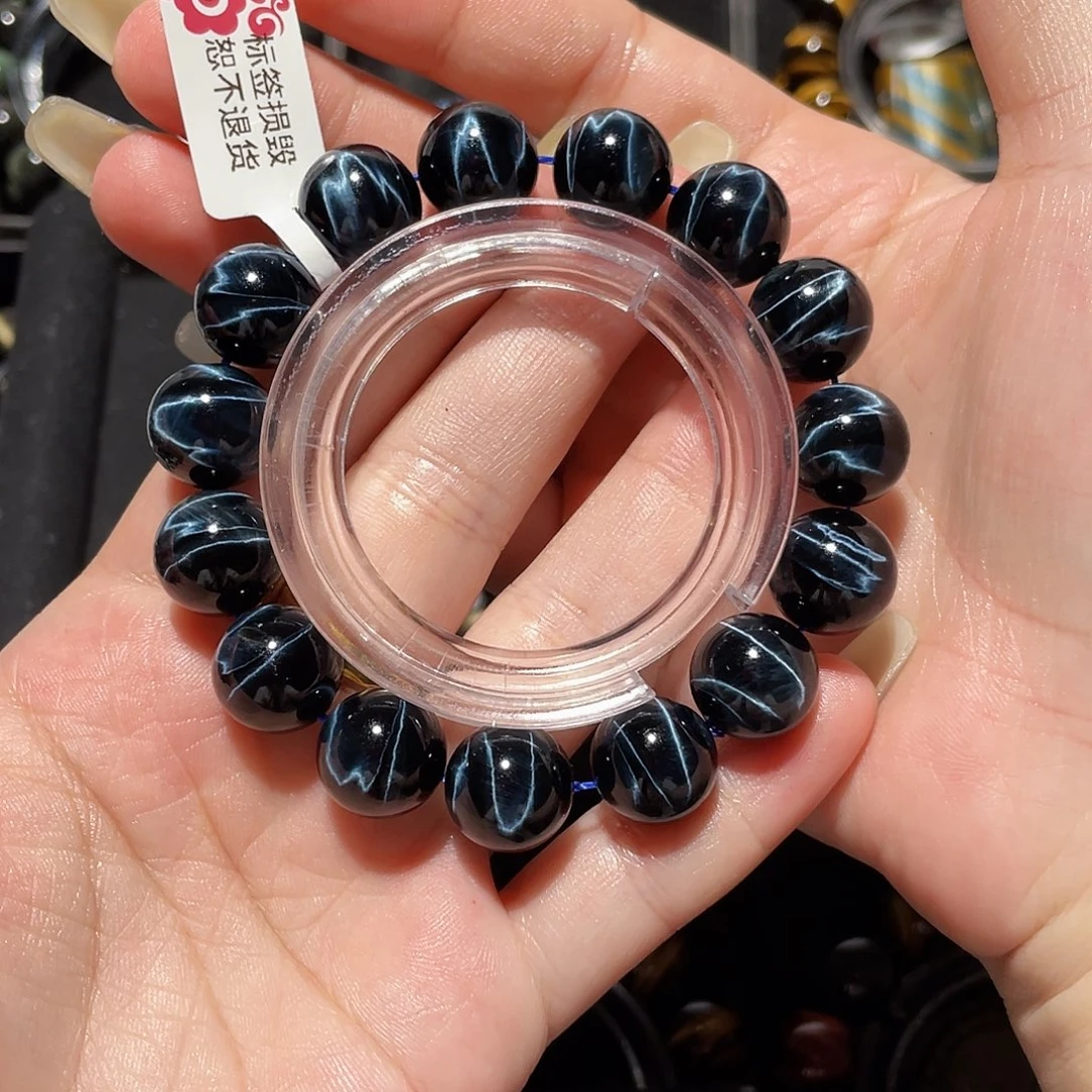 t***y未镶嵌手链木变石（虎睛石）