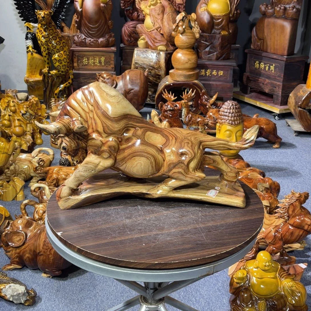 香榧木香樟木实木雕刻件