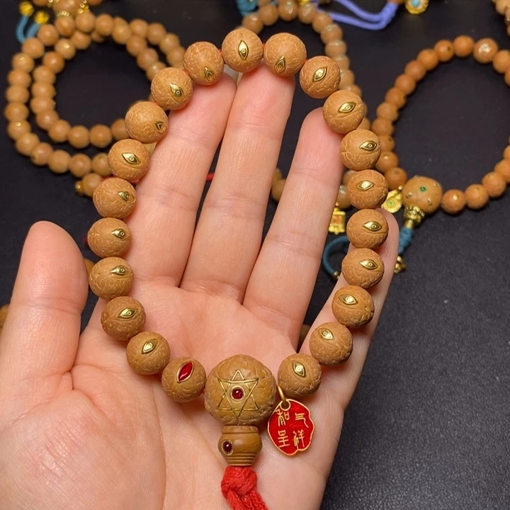 手串凤眼菩提铜眼12+手串