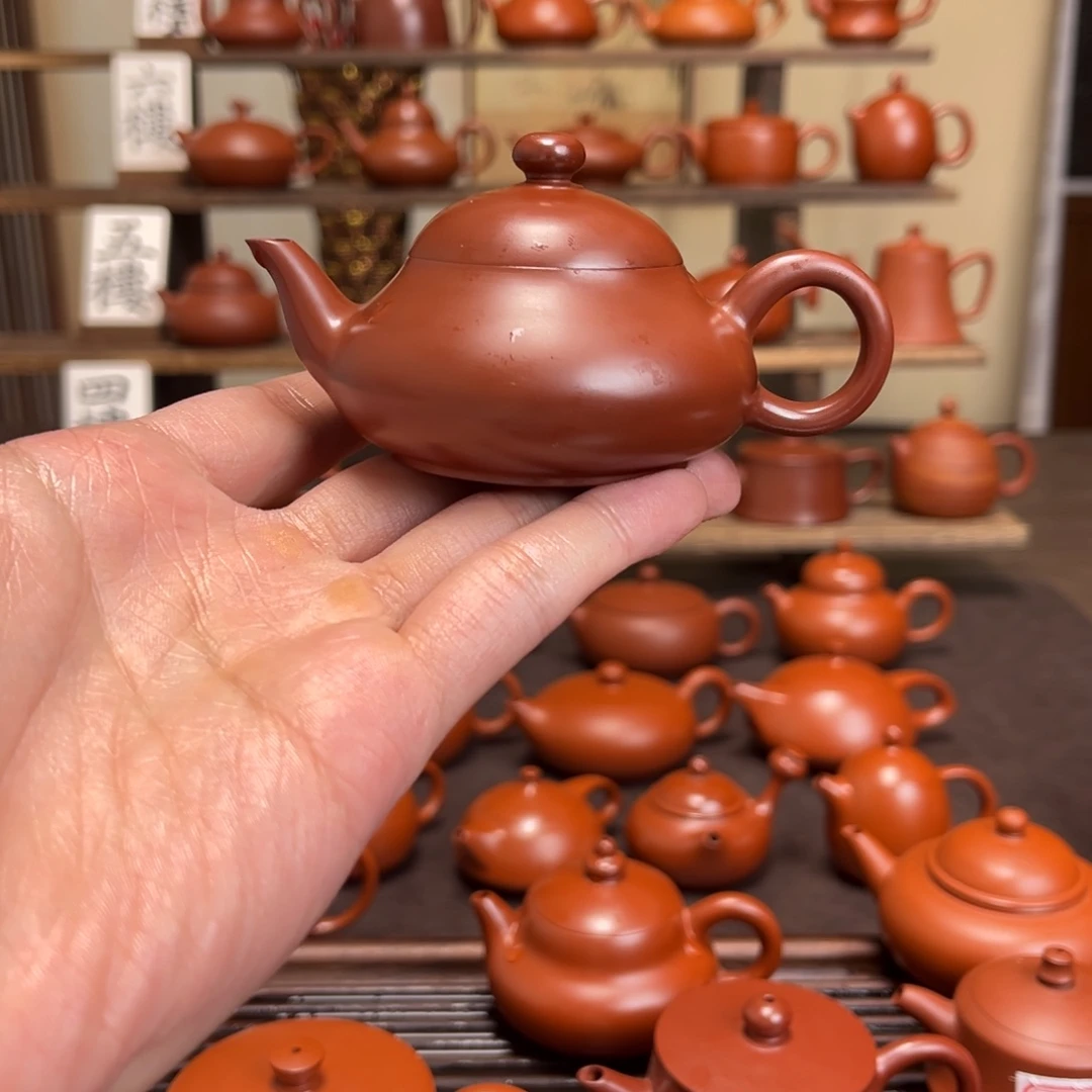 日***鲁茶壶紫砂梨壶80cc