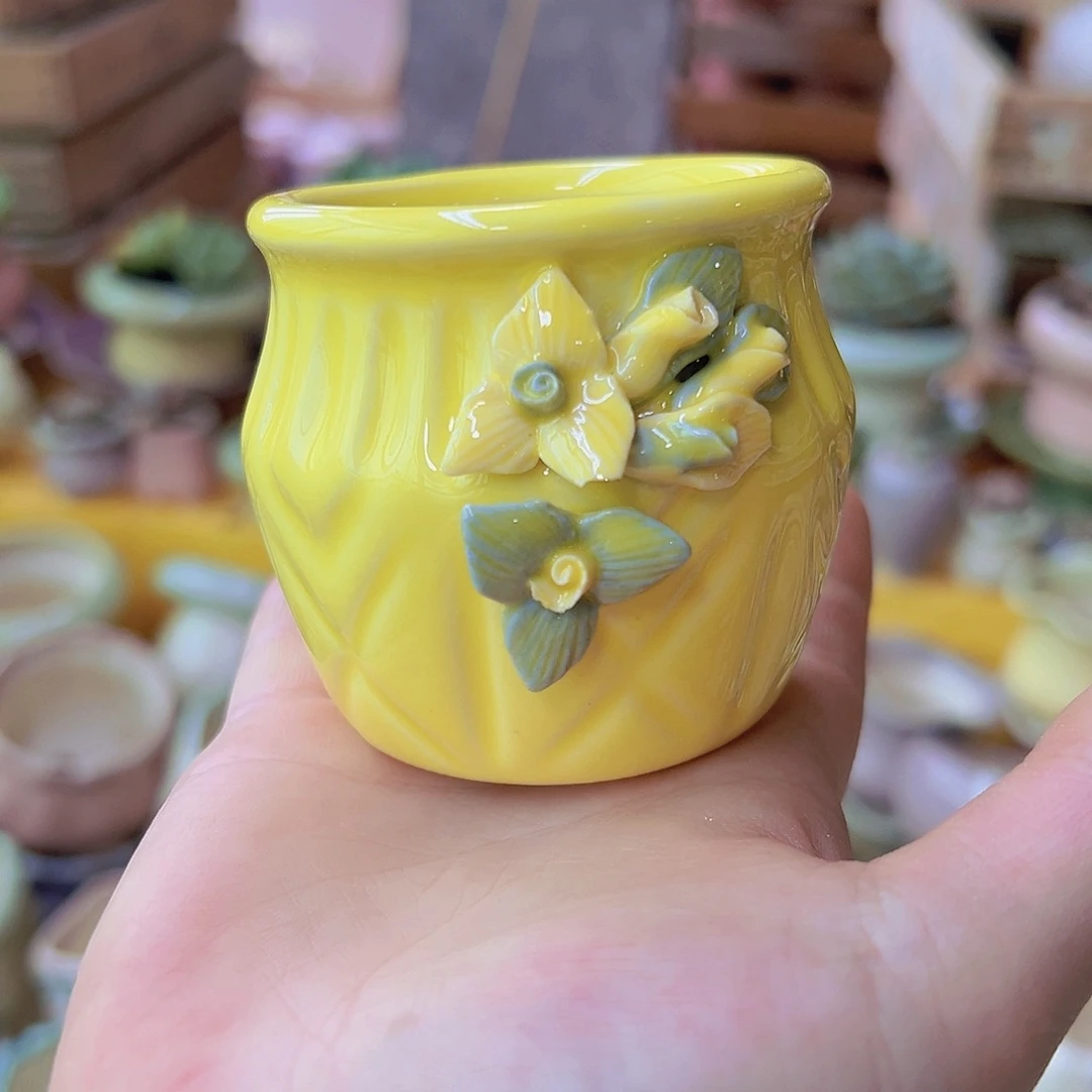 陶瓷花盆当场满12包邮