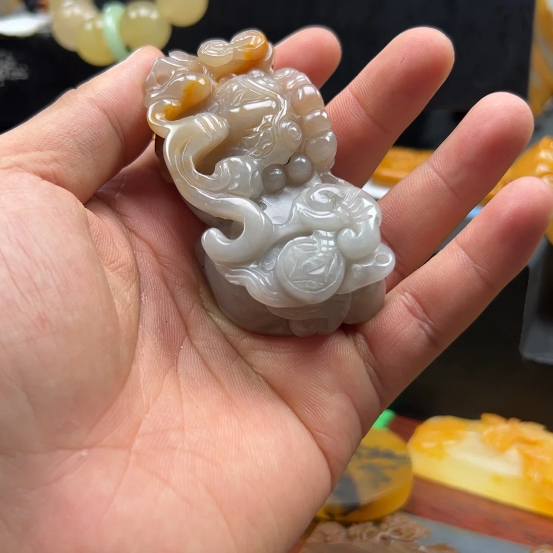 石英质玉（黄龙玉）未镶嵌多选一发货