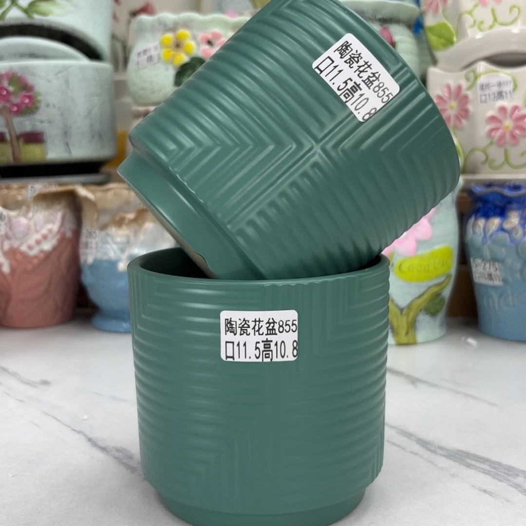 @夏西陶瓷花盆@@5855