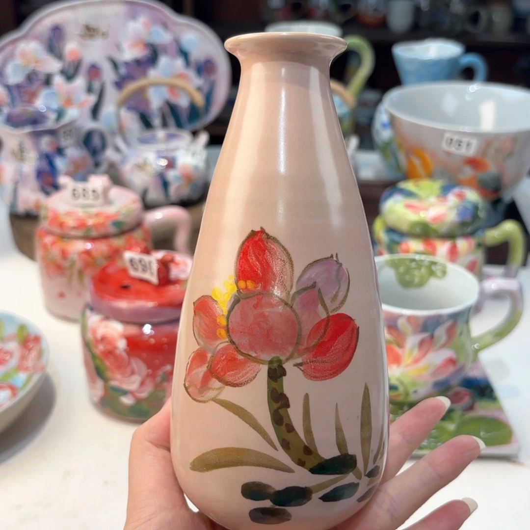 景德镇手绘高温釉下彩陶瓷茶具