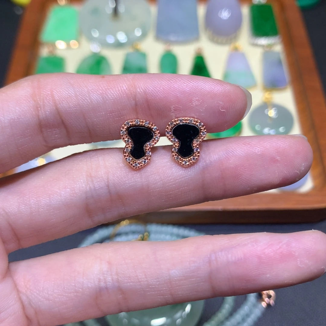 翡翠银S925镶嵌吊坠(不含链)