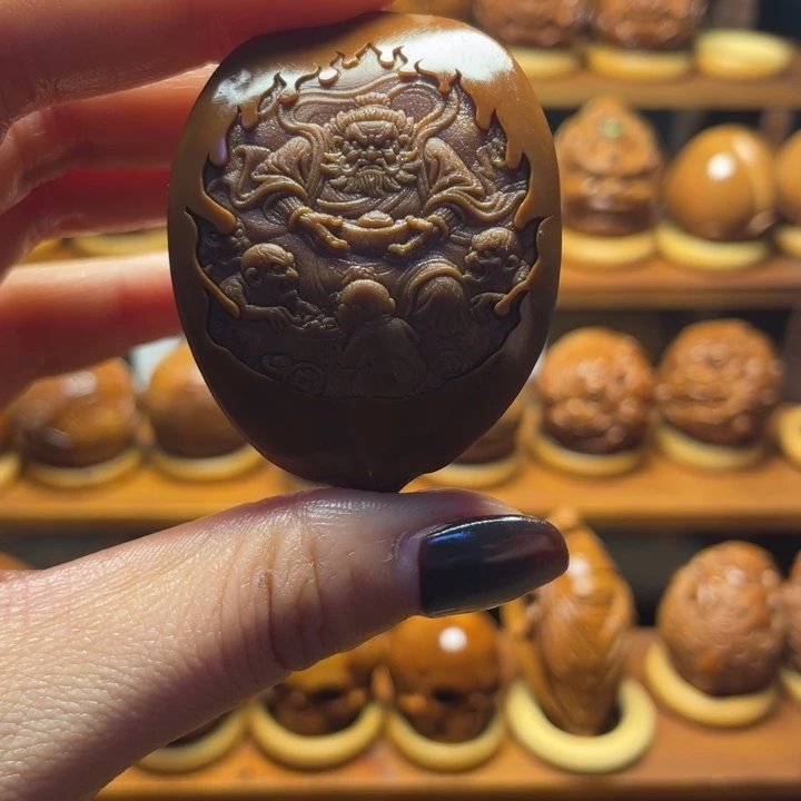 手串/手链橄榄核福利钟馗三面刻