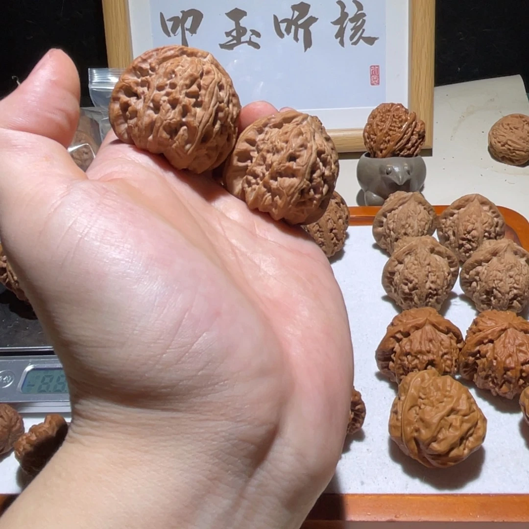 文玩核桃吊坠41全品白狮子