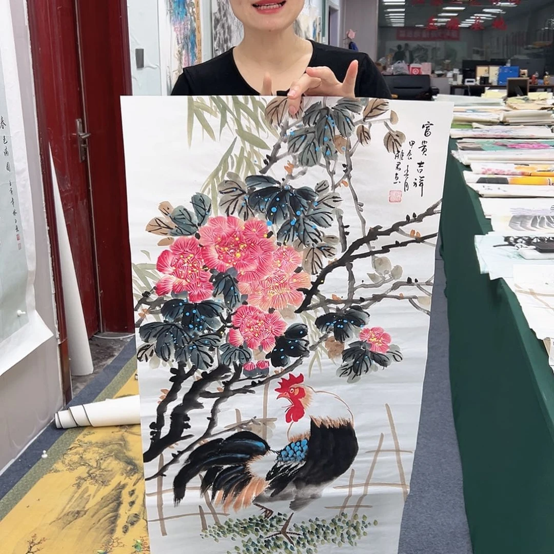 国画宣纸国画纯手绘作品