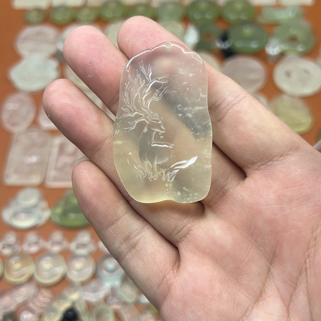 蛇纹石玉未镶嵌多样性随机发一