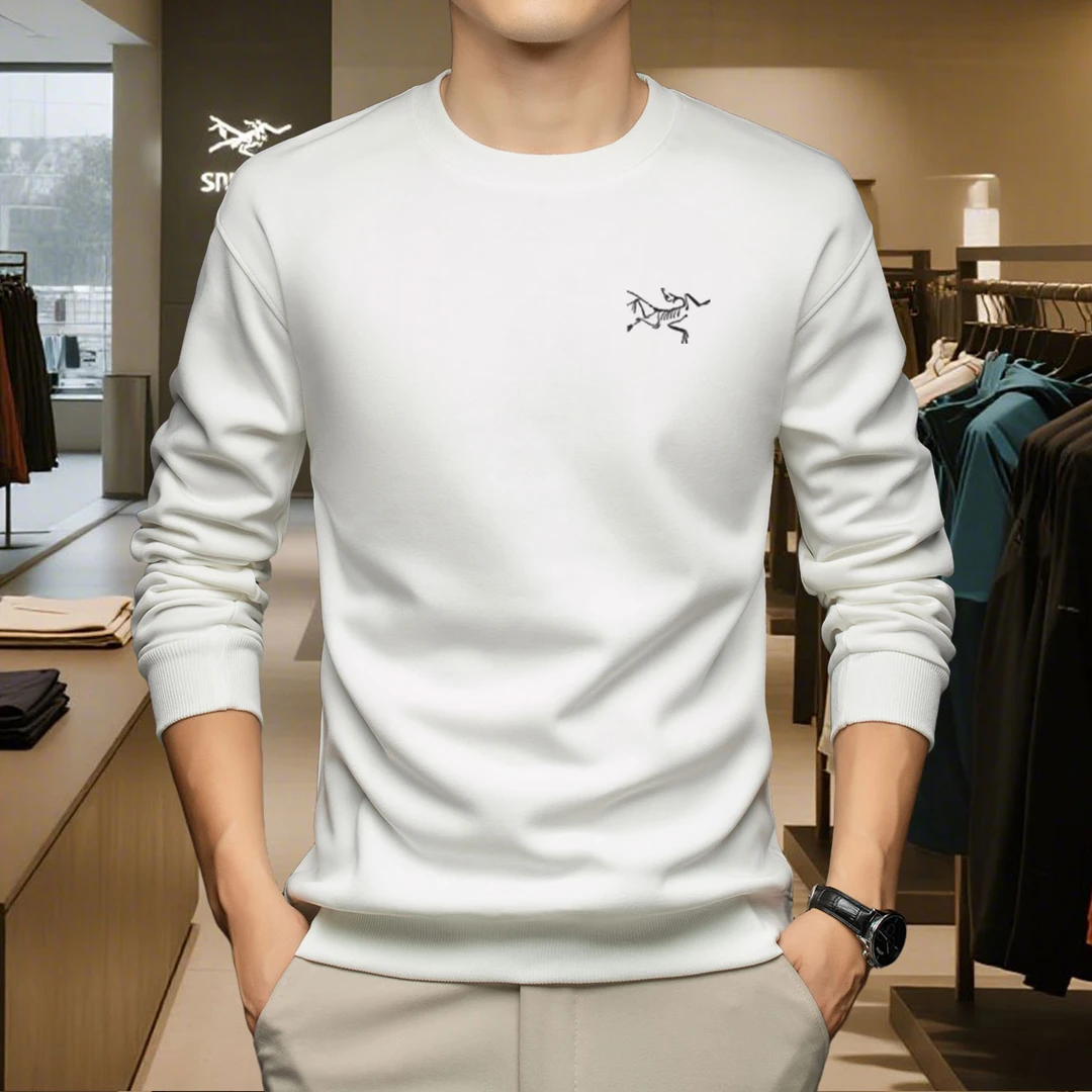【奥莱正品】男士长袖卫衣始祖刺绣鸟秋冬长绒棉T恤大码高级感上衣