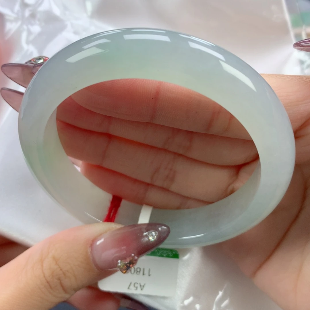 翡翠手镯未镶嵌5758正圈
