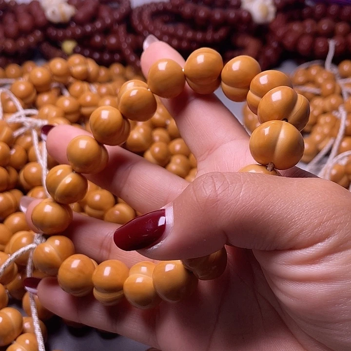 汪***波猴头核桃手串16尺寸镜面柯基屁桃手持全品无暇