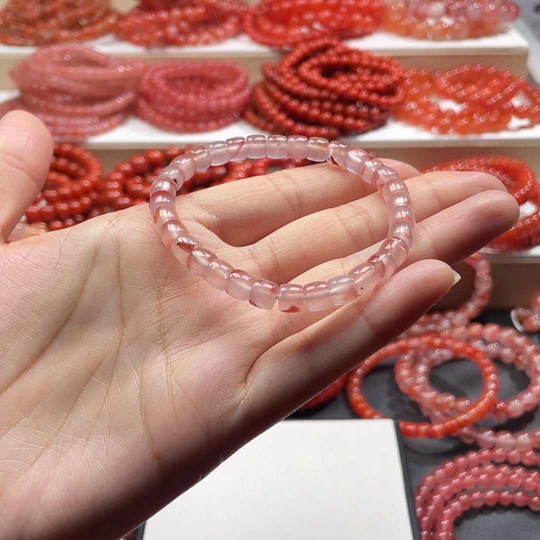南红玛瑙未镶嵌手链