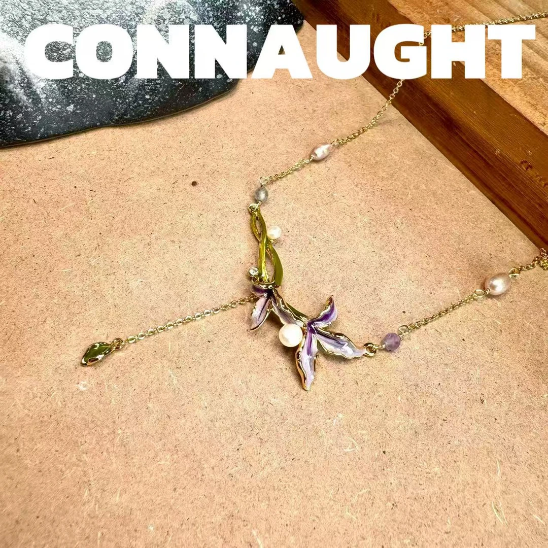 项链 正品CONNAUGHT油画系列【山野百合】YW009