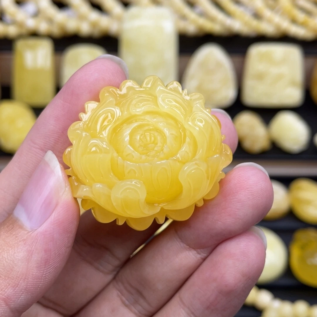 裸石琥珀未镶嵌琥珀蜜蜡
