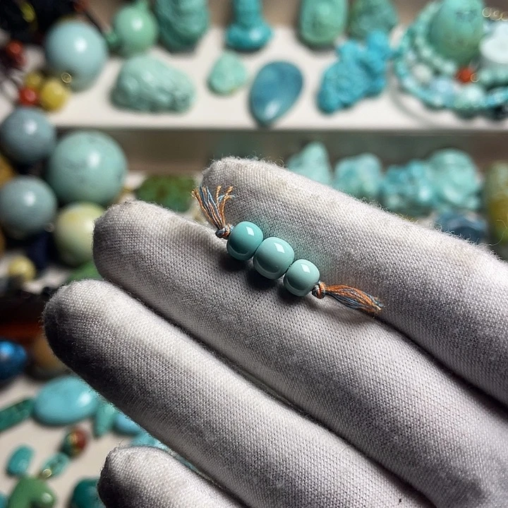 绿松石未镶嵌绿松石老行套装