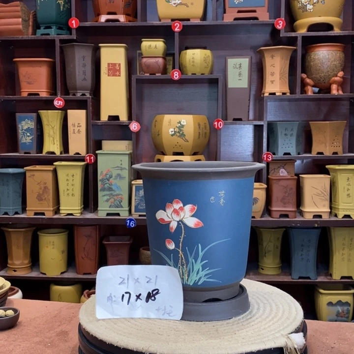 紫砂花盆紫砂花盆