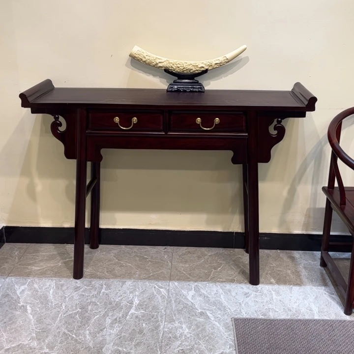 @***發黑酸枝木类书柜条案 供桌