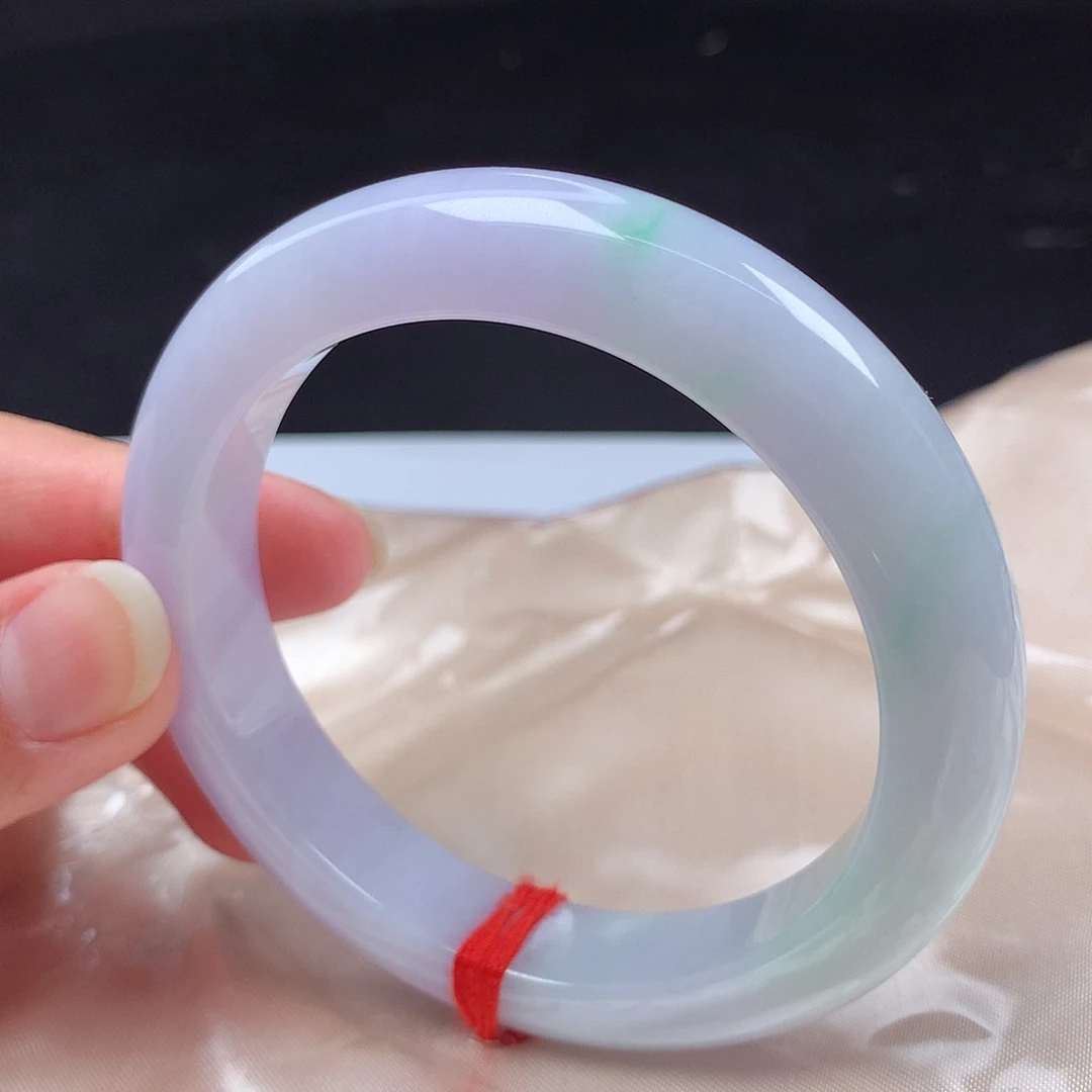 翡翠未镶嵌手镯57圈h8631