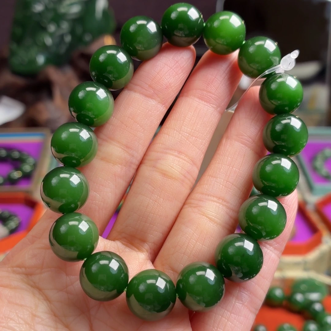 和田玉（碧玉）未镶嵌手串
