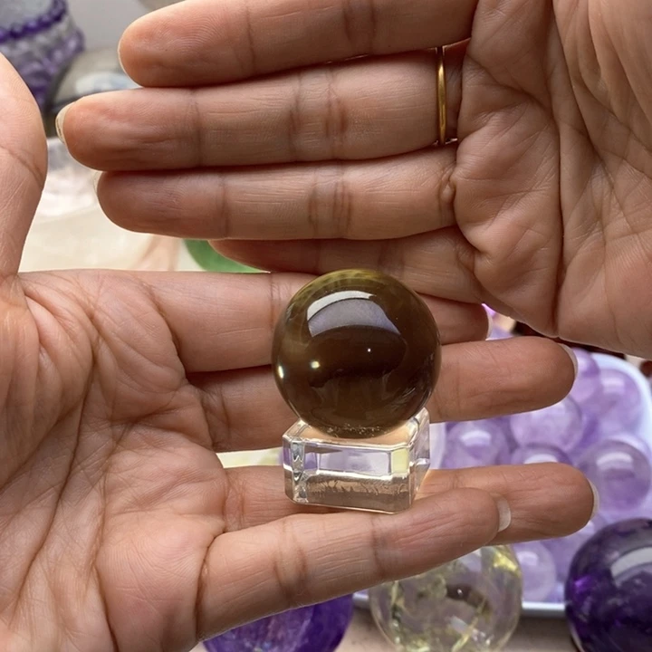 水晶珠宝半成品未镶嵌水*猫7