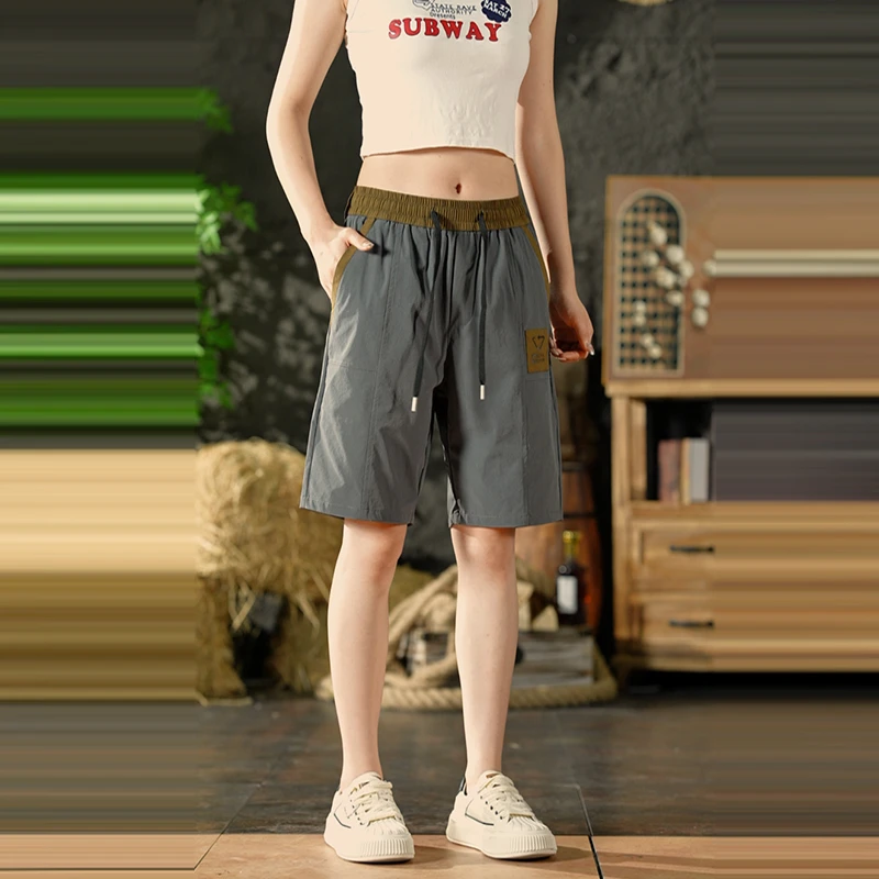 短裤男士夏季冰丝超薄款宽松五分裤运动透气轻薄休闲中裤男款直筒