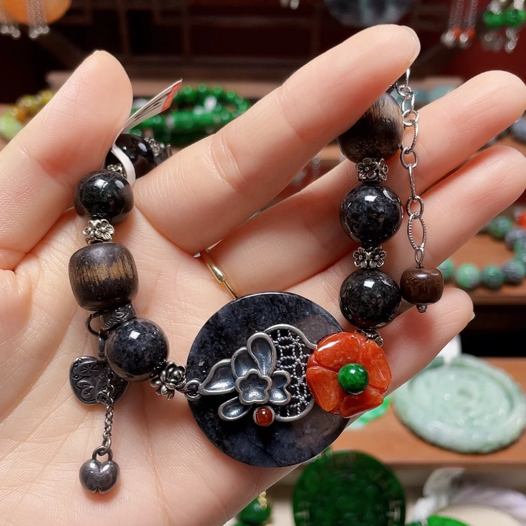 翡翠未镶嵌手链饰品