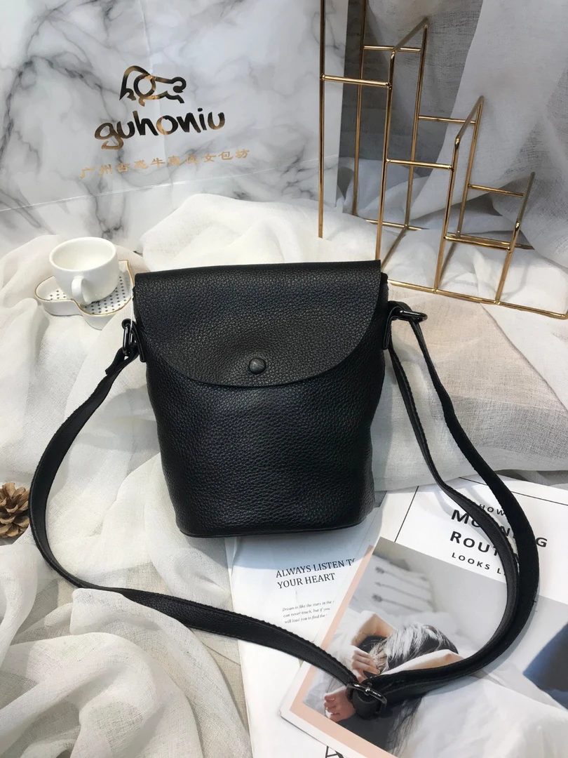 1808【燕子优选】休闲百搭森系复古牛皮斜挎包