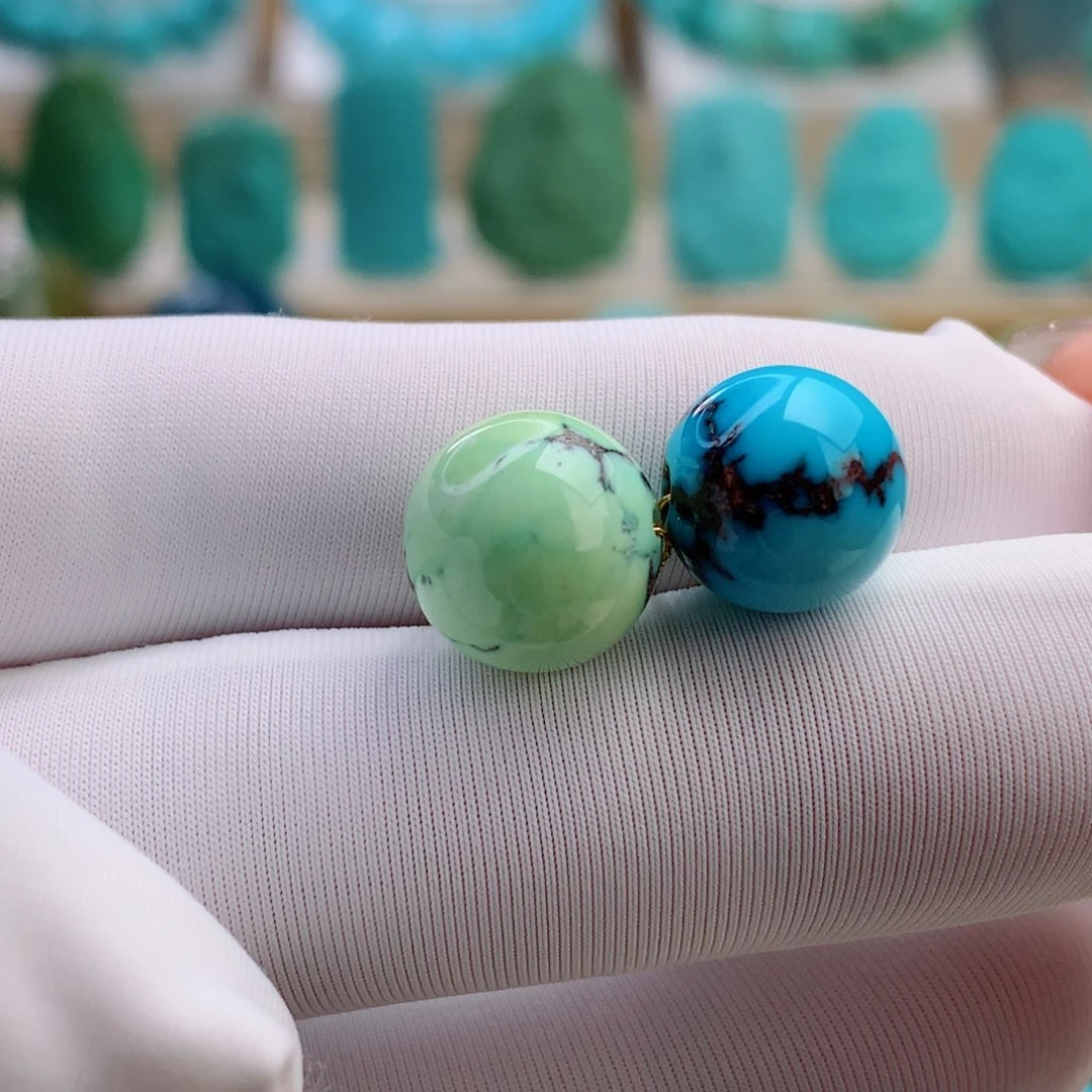 绿松石未镶嵌挂件