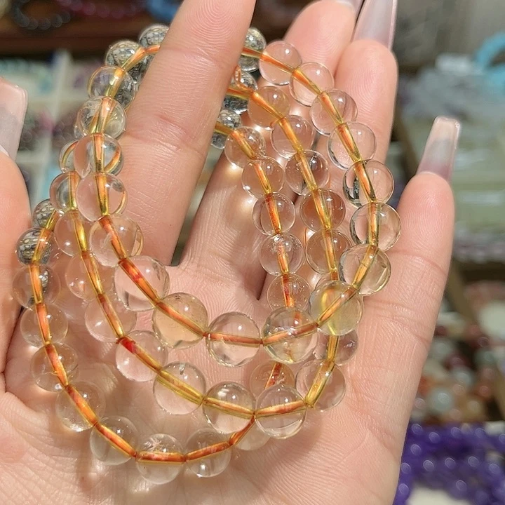 水晶手链未镶嵌黄水晶