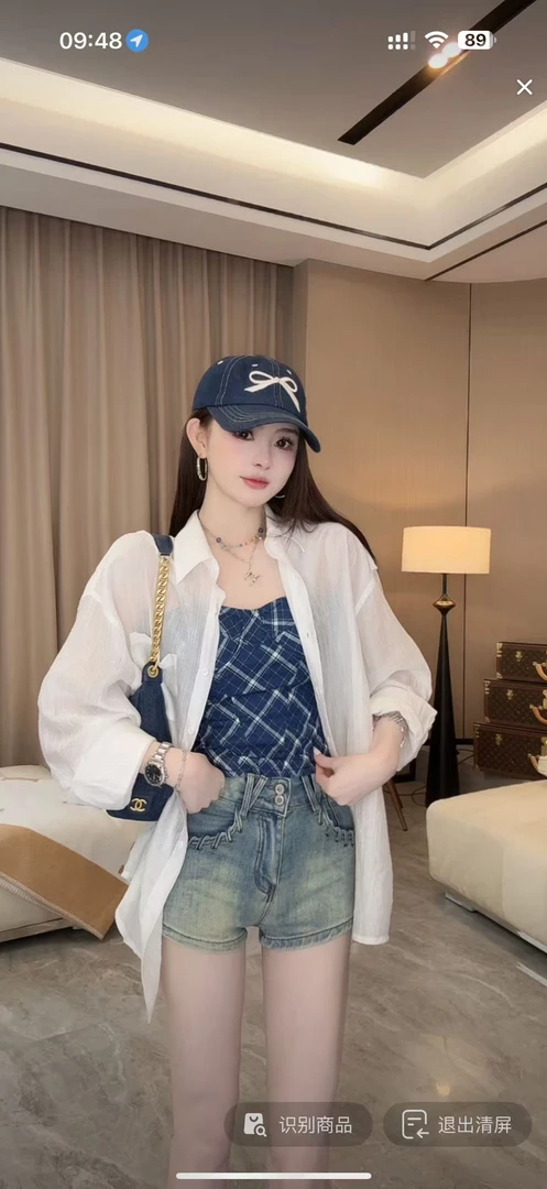 冰冰●夏季时尚气质百搭洋气显瘦小众减龄休闲韩版衬衫BBC5CS2032