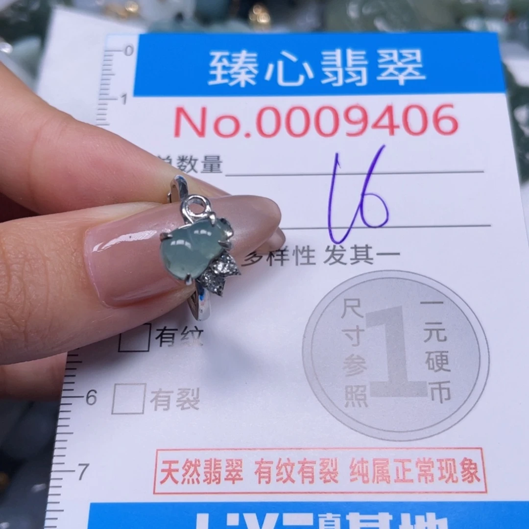 翡翠未镶嵌颈饰9406